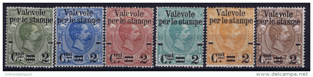 Italia: 1890  Sa 50 - 55  , Mi Nr61 - 66 MH/* - Ungebraucht