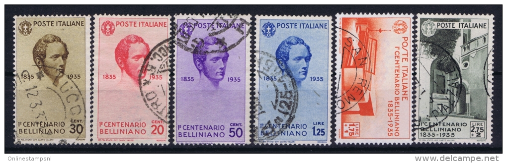 Italia: 1935 Sa 388 - 393 Mi 532 - 577 Used - Usati