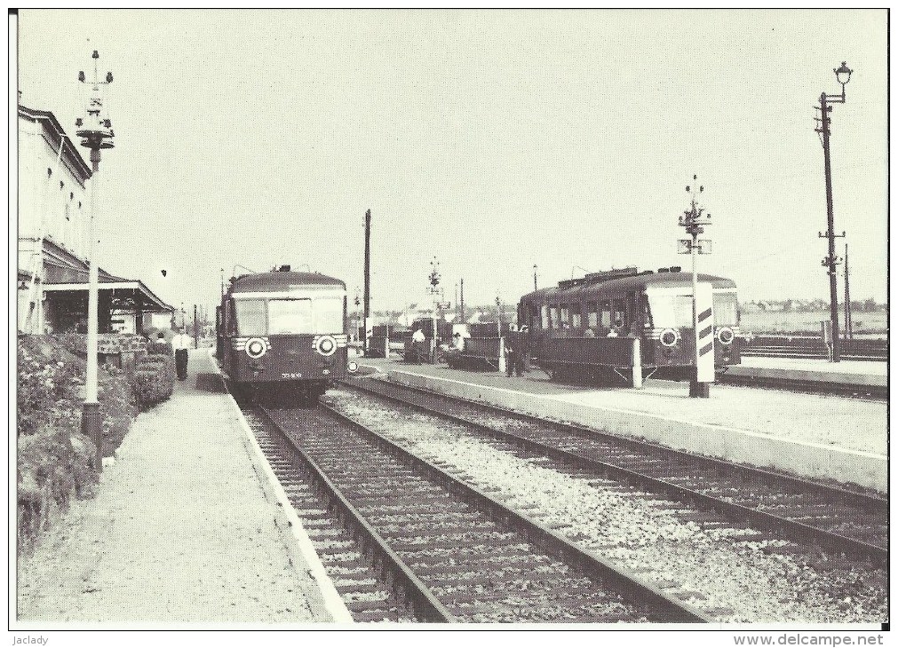 SNCB - Pieton -- Autorails Série 46 Ligne 117 Braine - Le - Comte - Luttre.   (2 Scans) - Chapelle-lez-Herlaimont