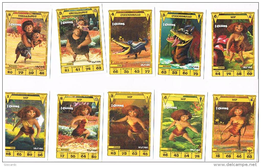 I CROODS - LOTTO DI 99 DIFFERENTI CARTE COMPRESE TRA I NUMERI 2 E 126 - - Altri & Non Classificati