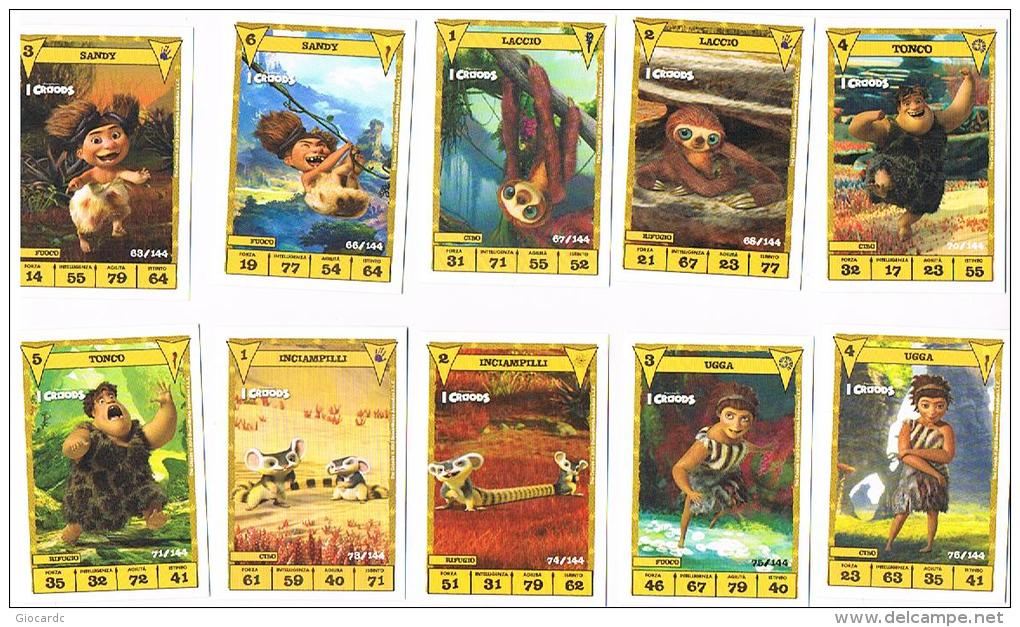 I CROODS - LOTTO DI 99 DIFFERENTI CARTE COMPRESE TRA I NUMERI 2 E 126 -