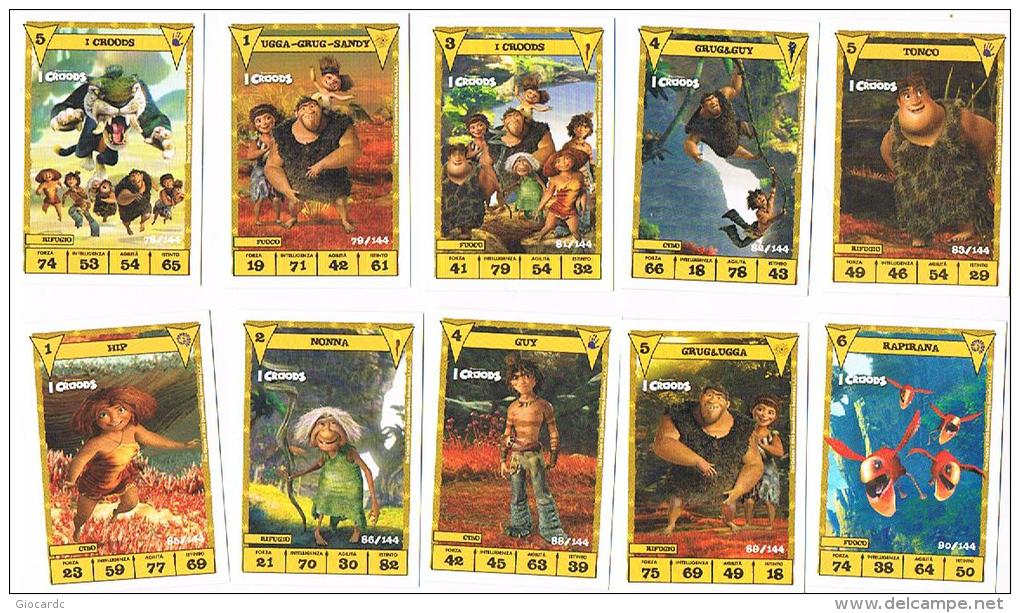 I CROODS - LOTTO DI 99 DIFFERENTI CARTE COMPRESE TRA I NUMERI 2 E 126 -