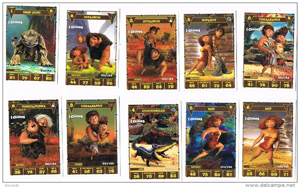 I CROODS - LOTTO DI 99 DIFFERENTI CARTE COMPRESE TRA I NUMERI 2 E 126 -