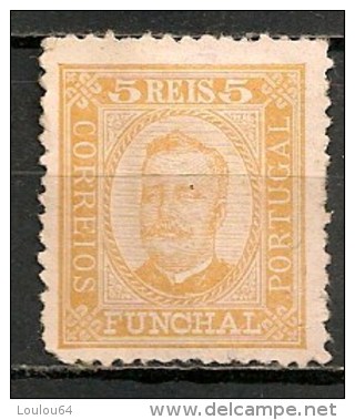 Timbres - Portugal - Funchal - 1892 - 5 Reis - - Funchal