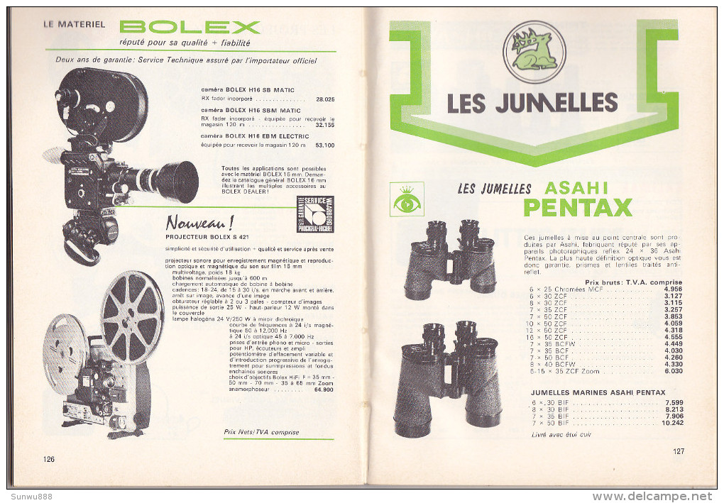 Catalogue Général Photo Ciné Optique... Cinephoto, Rue Du Midi Bruxelles (années 1970x - 194 Pages, Photos) - Autres & Non Classés