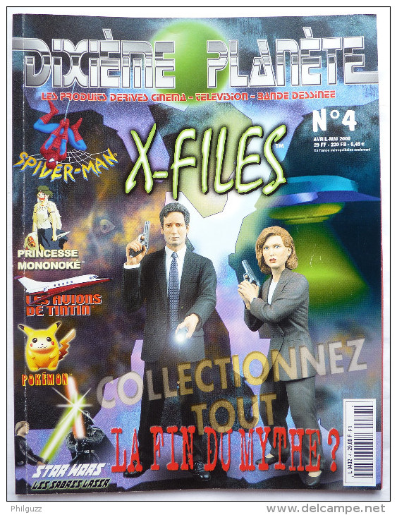 DIXIEME PLANETE N° 4 LES X FILES SPIDER MAN PRINCESSE MONOKOE POKEMON STAR WARS - Autres & Non Classés