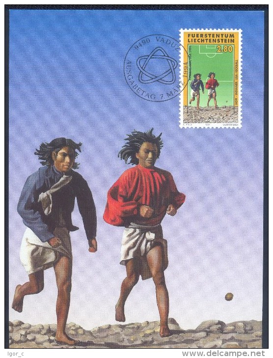 Liechtenstein 1994 Maximum Card: Football Soccer Calcio Fussball Fifa 1994 USA - 1994 – Estados Unidos