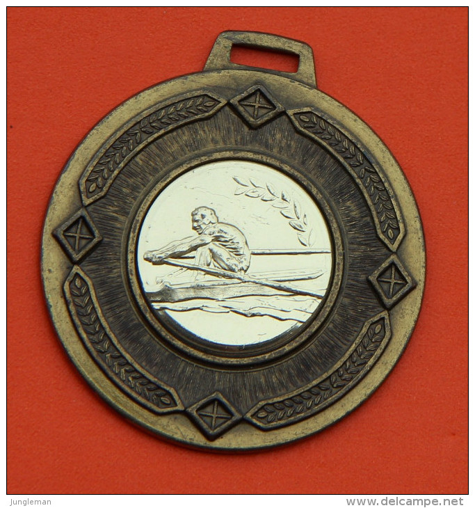 Médaille Métal Couleur Bronze Et Dorée - Aviron - Aviron