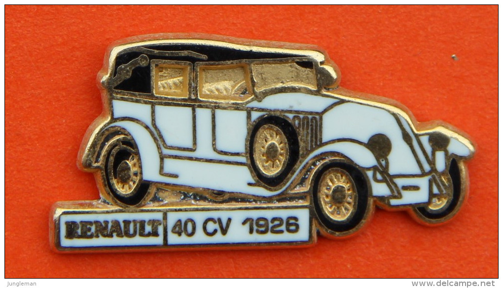 Pin´s - Vieille Voiture Renault - 40cv - 1926 - Other & Unclassified