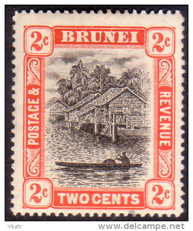 Brunei 1907 SG #24 2c MLH OG - Brunei (...-1984)