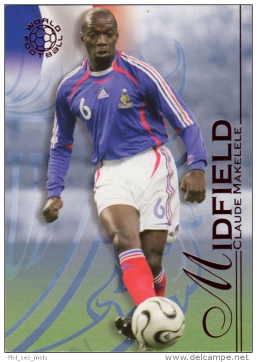 FOOT CARD FUTERA UNIQUE WORLD FOOTBALL - 2008 RUBY - N° 073 CLAUDE MAKELELE - FRANCE - CARTE NEUVE - Trading Cards