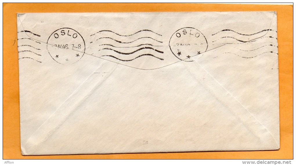 Denmark 1946 First USA Commercial Flight FAM 24 Air Mail Cover Mailed - Poste Aérienne