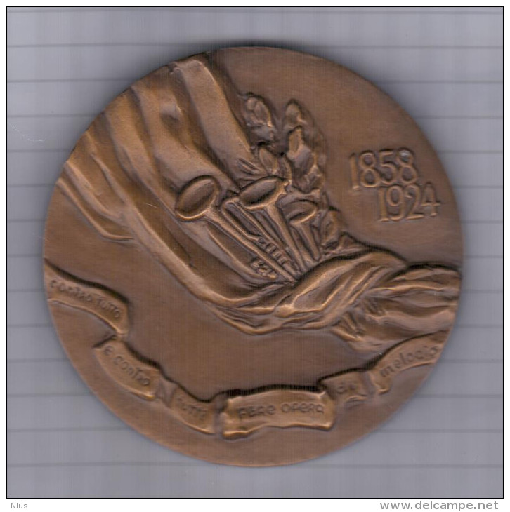 Russia USSR 1986 Giacomo Puccini, Composer Compositoire, Music Musique, Medal Medaille Opera Italy Italia - Ohne Zuordnung