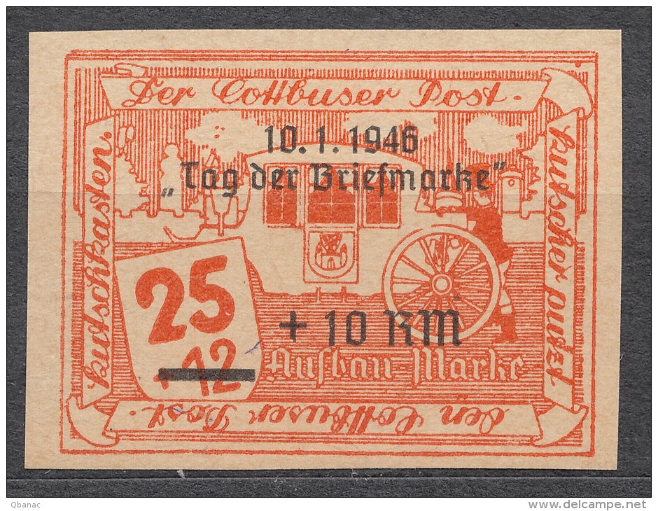Germany Local Post Cottbus 1946 Mi#34 Mint Never Hinged - Other & Unclassified