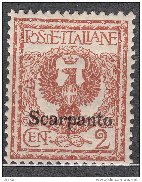 Italy Colonies Scarpanto 1912 Mi#3 XI Mint Never Hinged - Aegean (Scarpanto)