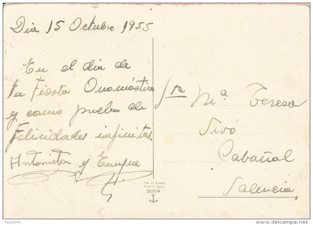 PP476 -  POSTAL - PRECIOSA ROSA - CON PURPURINA - Otros & Sin Clasificación