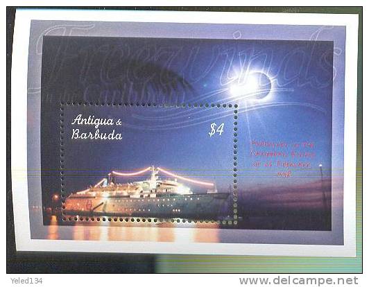 MNH ANTIGUA & BARBUDA #2483 : SOUVENIR SHEET SHIPS FREEWIND IN THE CARRIBEAN ;  ECLIPSE - Antigua Et Barbuda (1981-...)