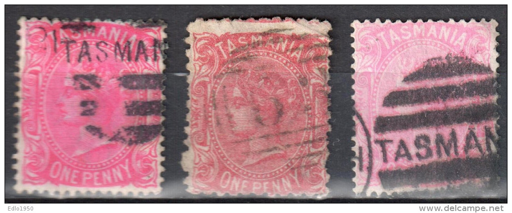 Tasmania - Australia 1878 Queen Victoria - 3 X Mi 30 - Used - Used Stamps