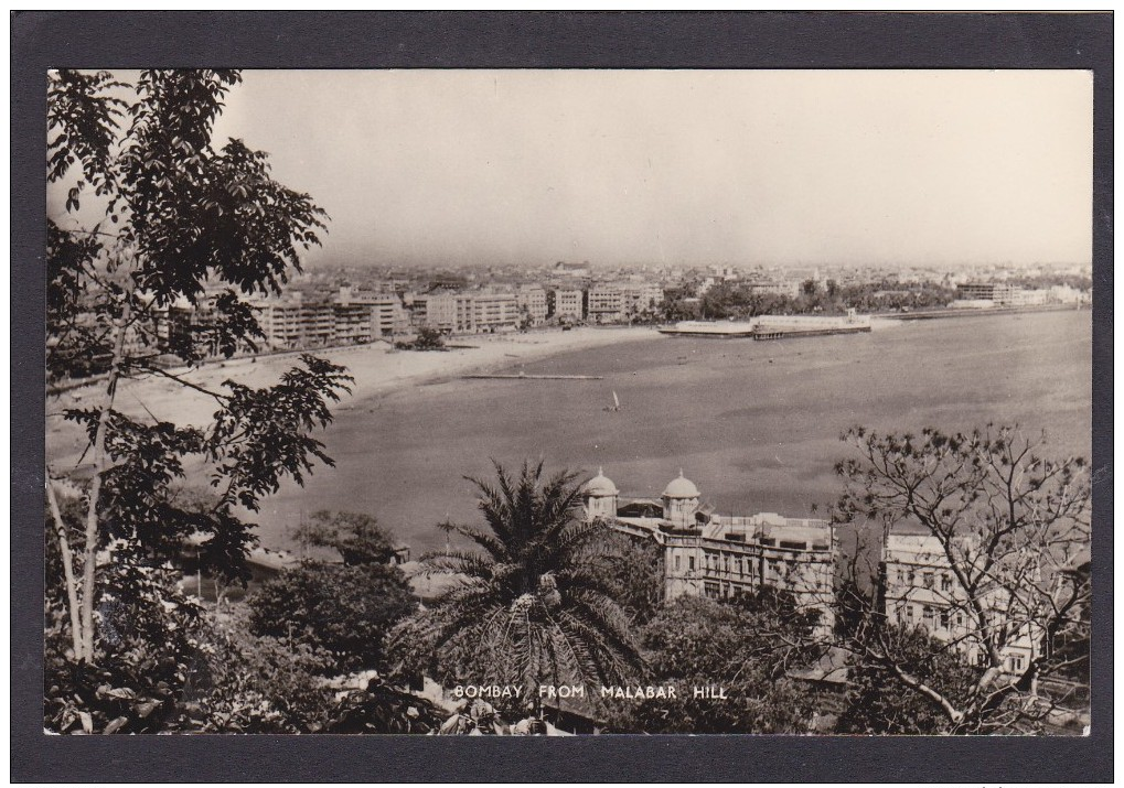 Antique Card, Bombay From Malabar Hill, Bombay, India,K3. - India