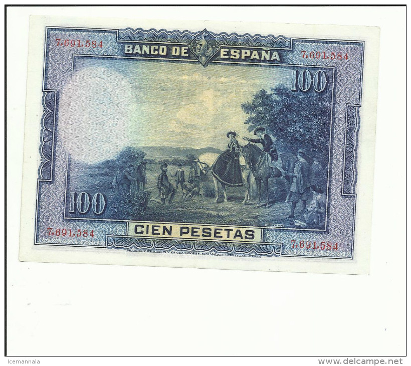 BILLETE 100 PESETAS 1928 - 100 Peseten