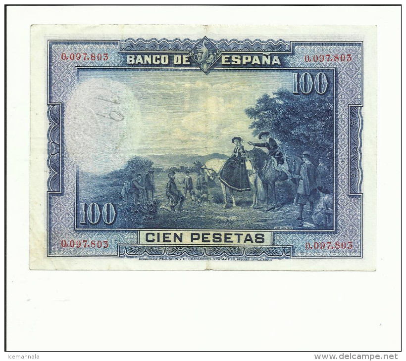 BILLETE 100 PESETAS 1928 - 100 Peseten