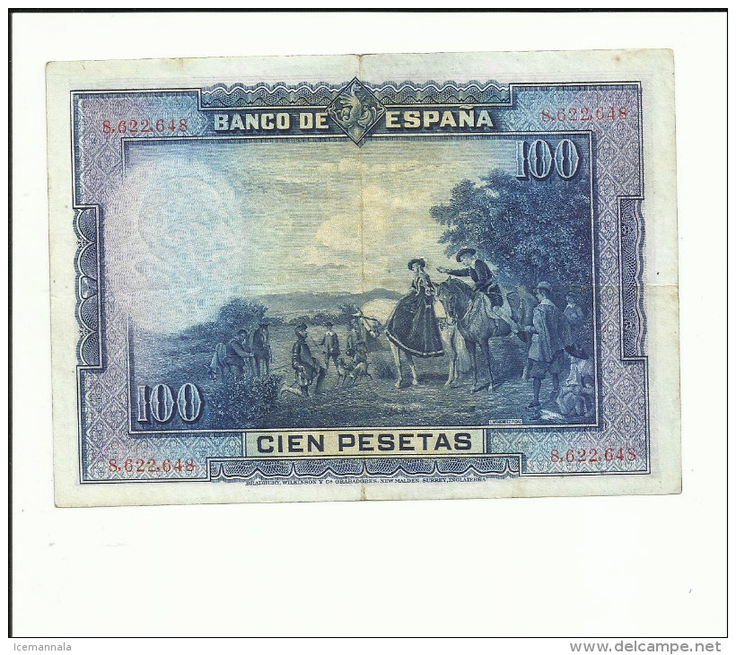 BILLETE 100 PESETAS 1928 - 100 Pesetas