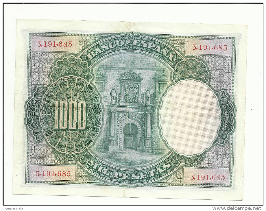 BILLETE 1000 PESETAS 1925 - 100 Pesetas