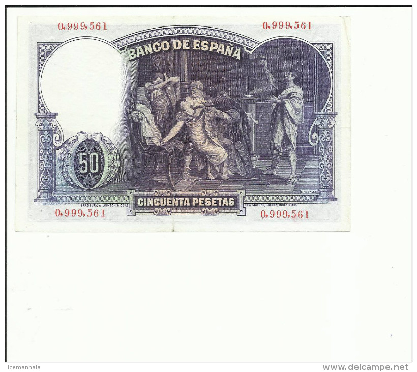 BILLETE 50 PESETAS 1931 - 50 Peseten