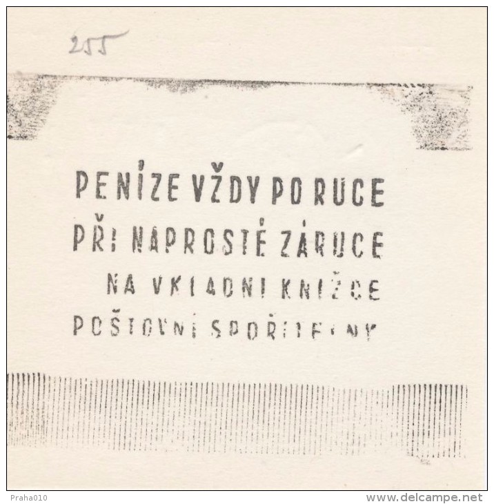 J1107 - Czechoslovakia (1945-79) Control Imprint Stamp Machine (R!): Money Is Always At Hand In The Complete Warranty... - Proofs & Reprints