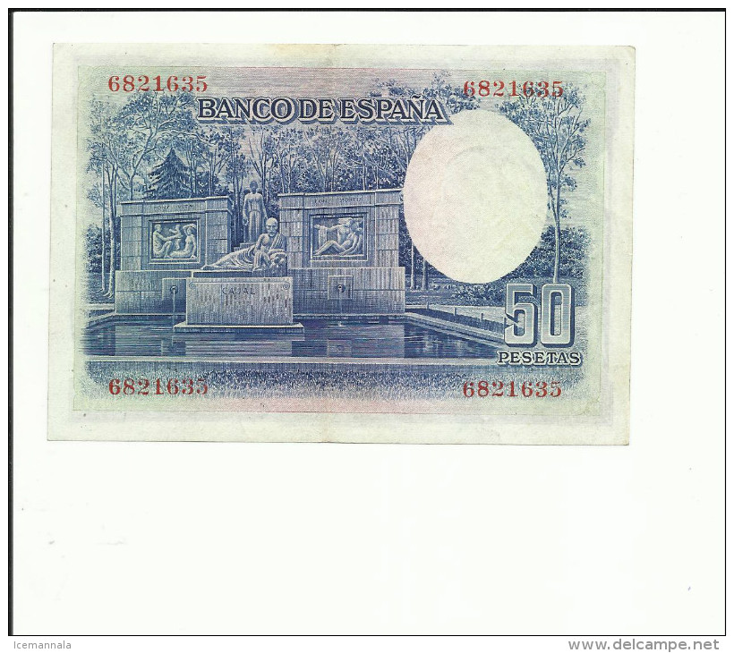 BILLETE 50 PESETAS 1935 - 100 Peseten