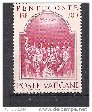 VATICANO     1975           PENTECOSTE     SASS.581      MNH   XF - Nuovi