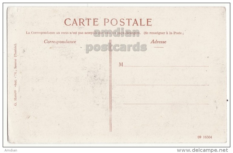 Tunisia / Tunisie Saline De Monastir, Cargement Du Sel / Loading Of Salt On Rail Wagons C1910s Postcard CPA [8489] - Tunisia