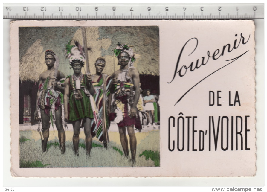 Abidjan - Danseur De Man - Souvenir De La Côte D'Ivoire (1957) - Côte-d'Ivoire