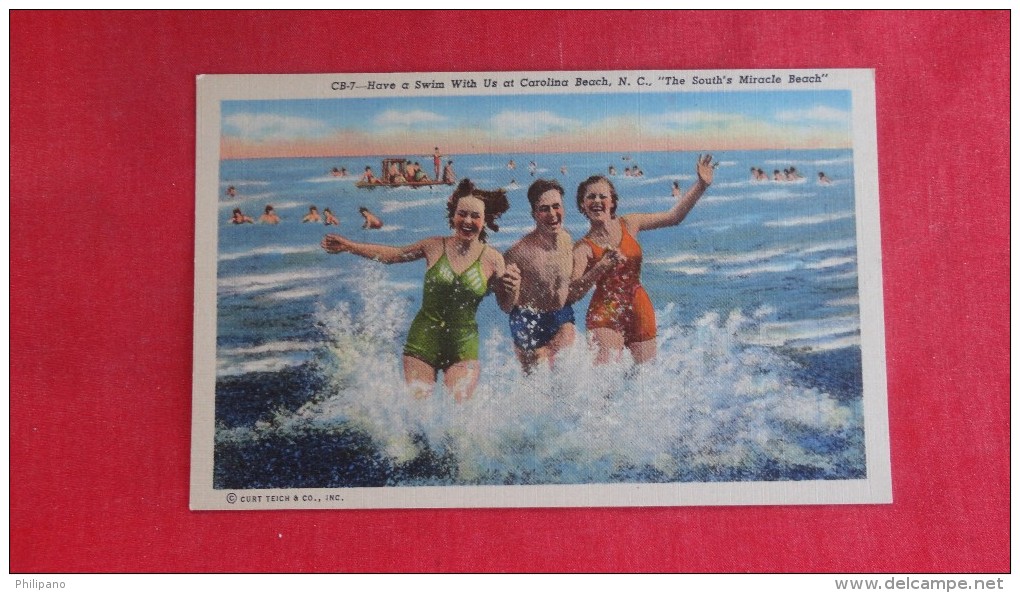 North Carolina> Have At Swim With Us  At  Carolina Beach-----1825 - Carolina Beach