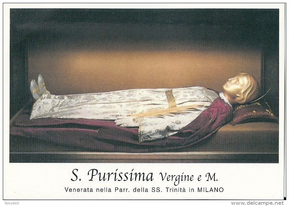 S. PURISSIMA V. E M. - MILANO  - Mm.80 X 115 - SANTINO MODERNO - Religione & Esoterismo