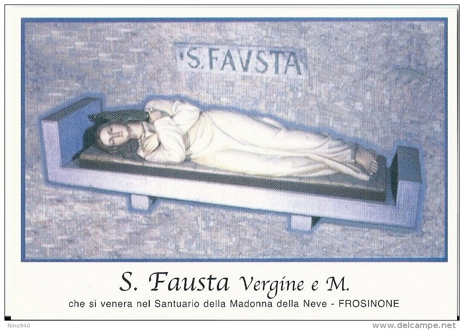 S. FAUSTA V. E M. - FROSINONE  -  Mm.80 X 115 - SANTINO MODERNO - Religion & Esotérisme