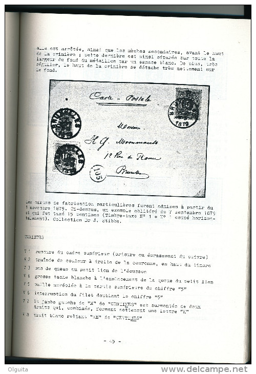 LIVRE Par Les DENEUMOSTIER - L' Emission 1869 , 213 Pg , 1980  - Etat TTB --  15/246 - Philatélie Et Histoire Postale