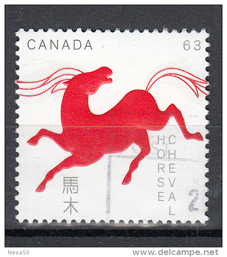Canada 2014 Mi Nr 3061 Paard, Horse Chinees Jaar - Usati