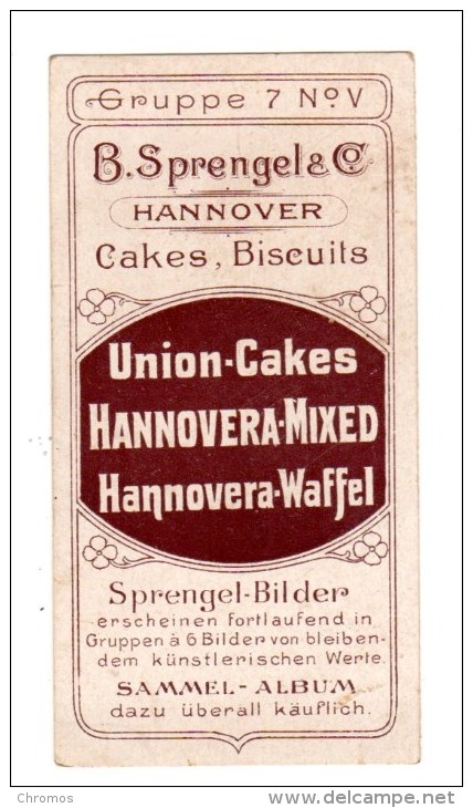 Chromo Pour Chocolade, Chocolat Sprengel, Kafferkraal, Afrique, Hannover, Allemagne, Deutschland, Gr 7 / V - Autres & Non Classés