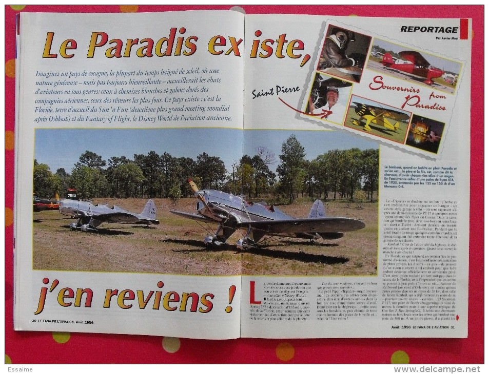 revue Le fana de l'aviation n° 321. 1996. takoradi avenger XP-75 Eagle, alphonse tellier guerre chine-japon 1937