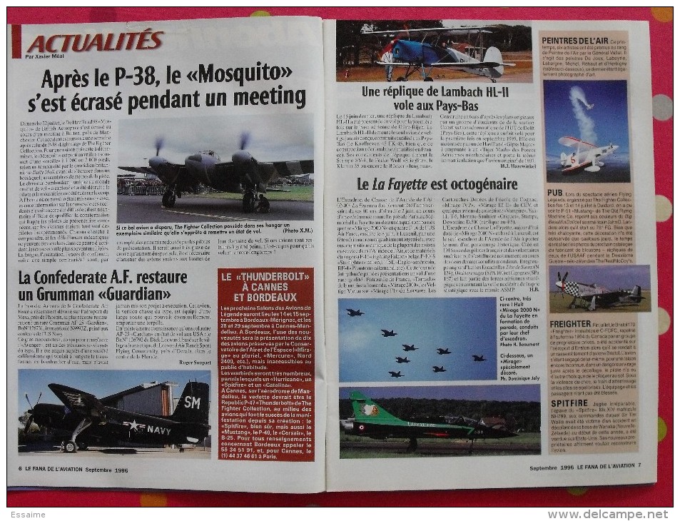 Revue Le Fana De L'aviation N° 322. 1996. Avion Atlantic Blohm & Voss Guerre Chine-japon 1937 - Vliegtuig