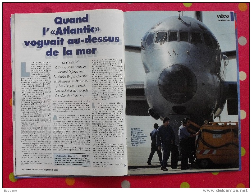revue Le fana de l'aviation n° 322. 1996. avion atlantic blohm & voss guerre chine-japon 1937