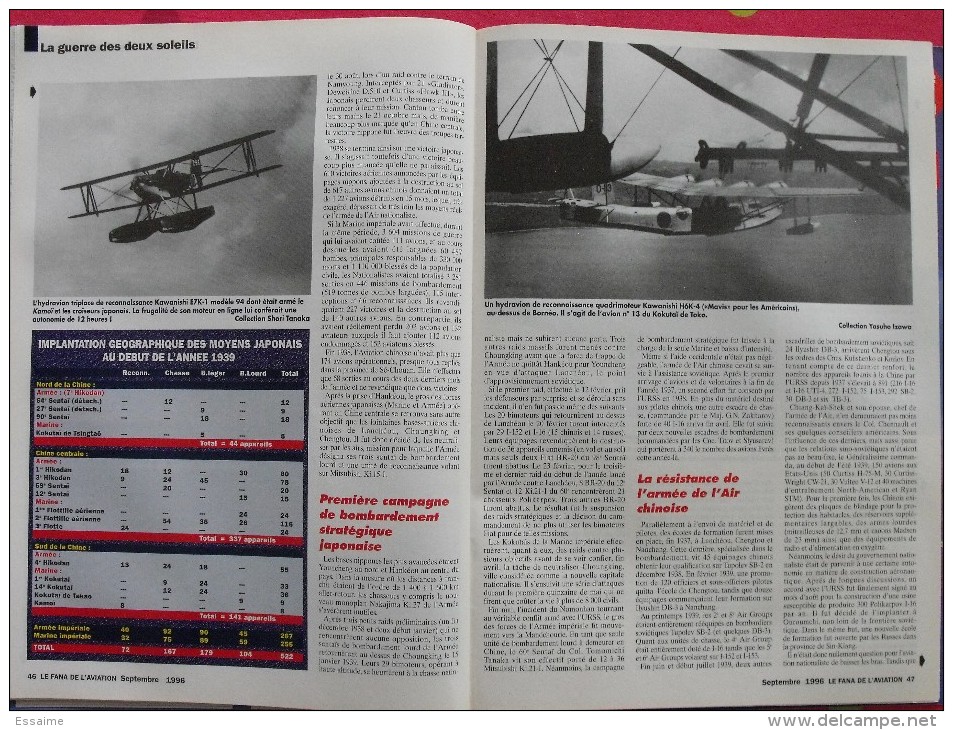 revue Le fana de l'aviation n° 322. 1996. avion atlantic blohm & voss guerre chine-japon 1937