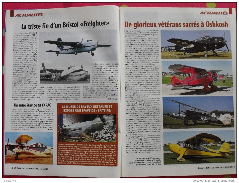 Revue Le Fana De L'aviation N° 323. 1996 Avion Bell P-63 Kingcobra Hélicoptère Guerre Chine-japon 1937 Messerschmitt 262 - Flugzeuge