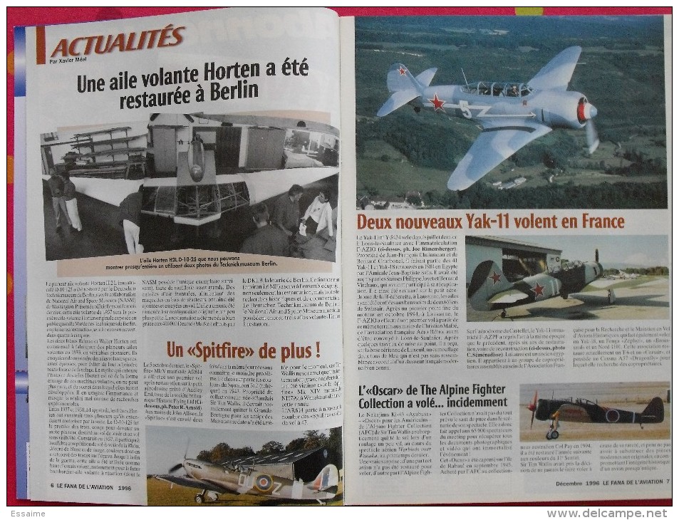 Revue Le Fana De L'aviation N° 325. 1996 Avion Breguet Atlantic Messerschmitt 262. Aviation Roumaine En 1941 - Flugzeuge