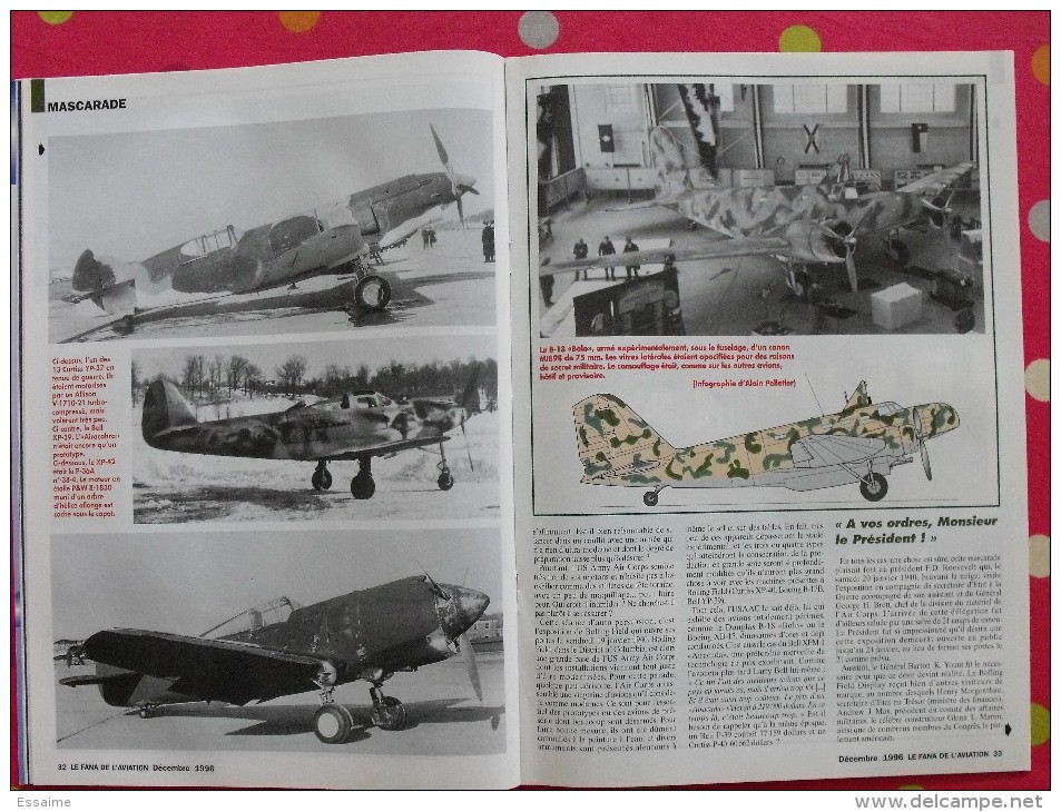 revue Le fana de l'aviation n° 325. 1996 avion breguet atlantic messerschmitt 262. aviation roumaine en 1941