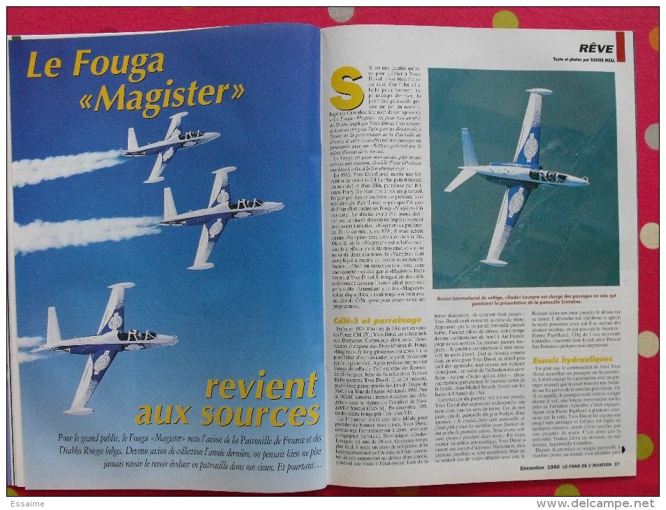 revue Le fana de l'aviation n° 325. 1996 avion breguet atlantic messerschmitt 262. aviation roumaine en 1941