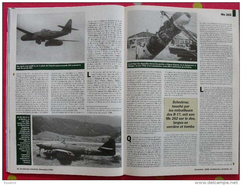 revue Le fana de l'aviation n° 325. 1996 avion breguet atlantic messerschmitt 262. aviation roumaine en 1941