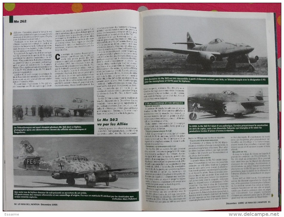 revue Le fana de l'aviation n° 325. 1996 avion breguet atlantic messerschmitt 262. aviation roumaine en 1941