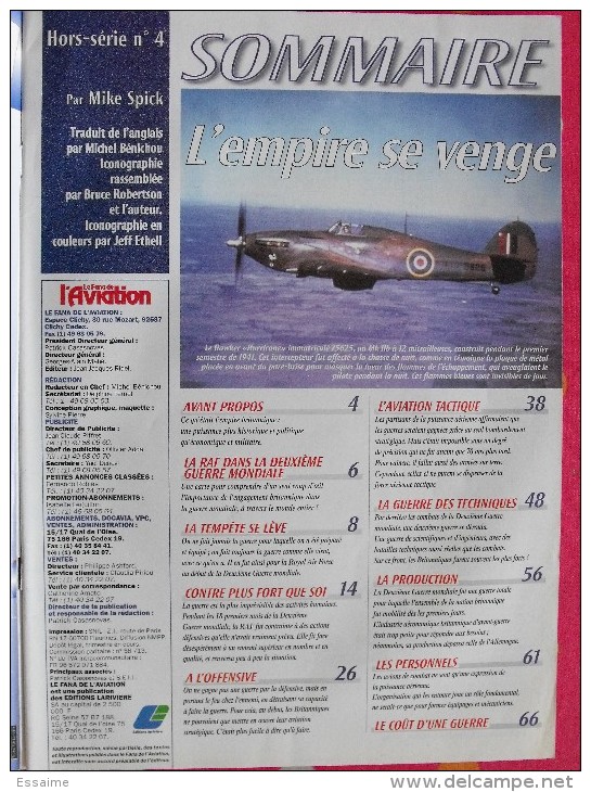 Revue Le Fana De L'aviation Hors Série N° 4. 1996 Avions De Combat Britanniques De La Deuxième Guerre Mondiale - AeroAirplanes